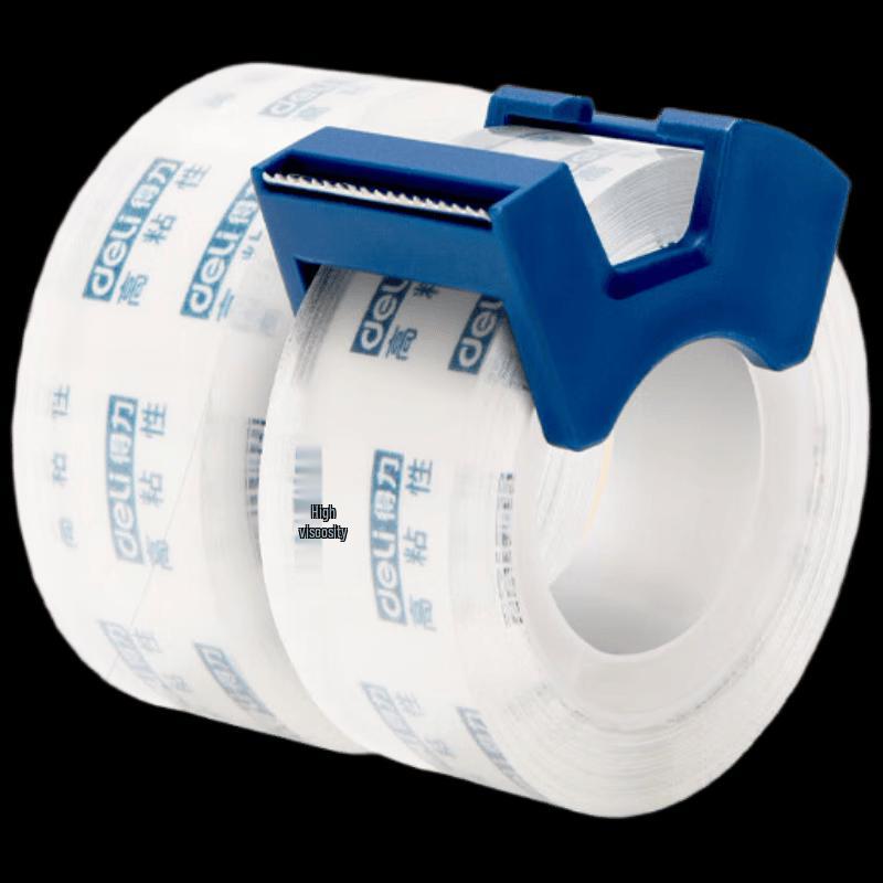 Deli 30039 Transparent Tape Dispenser & Refill Set