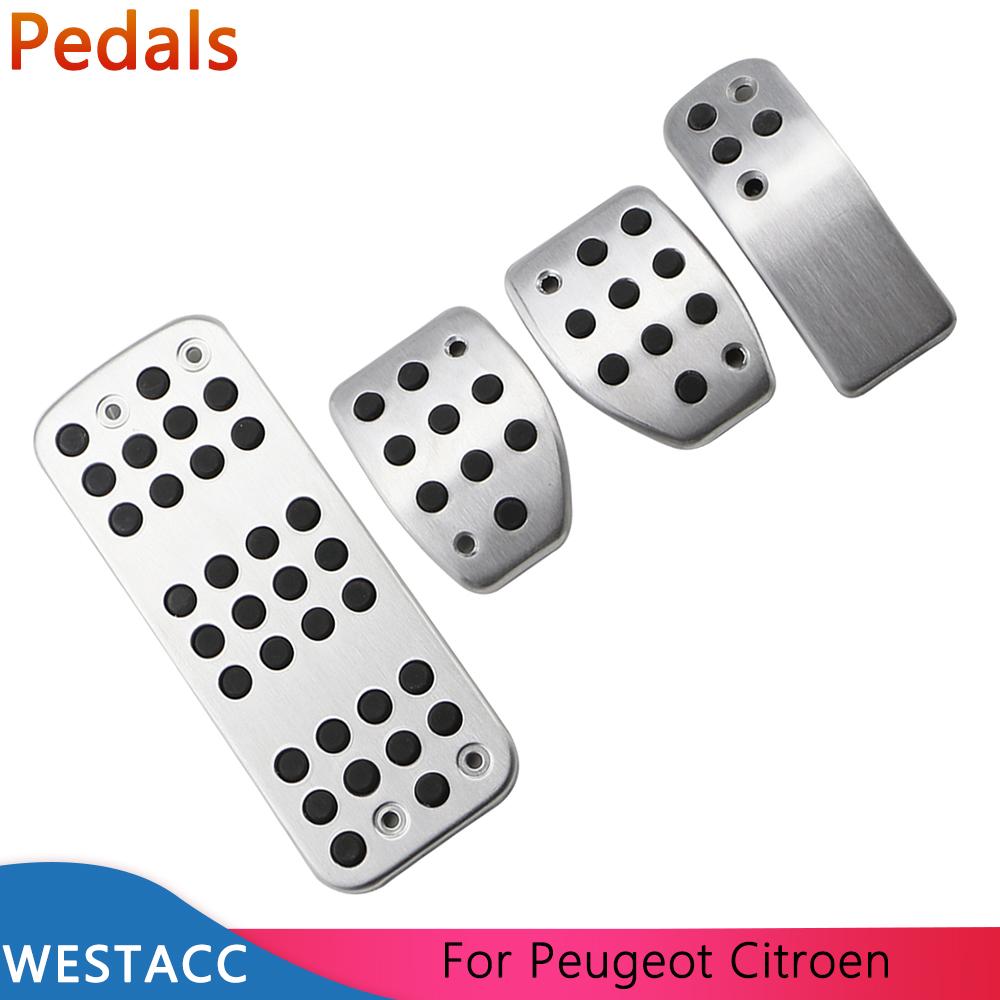 Car Pedals for Peugeot 207 301 307 208 2008 308 408 Cc for CITROEN C3 C4 DS 3 4 6 DS3 DS4 DS6 Gas Brake Rest Pedal