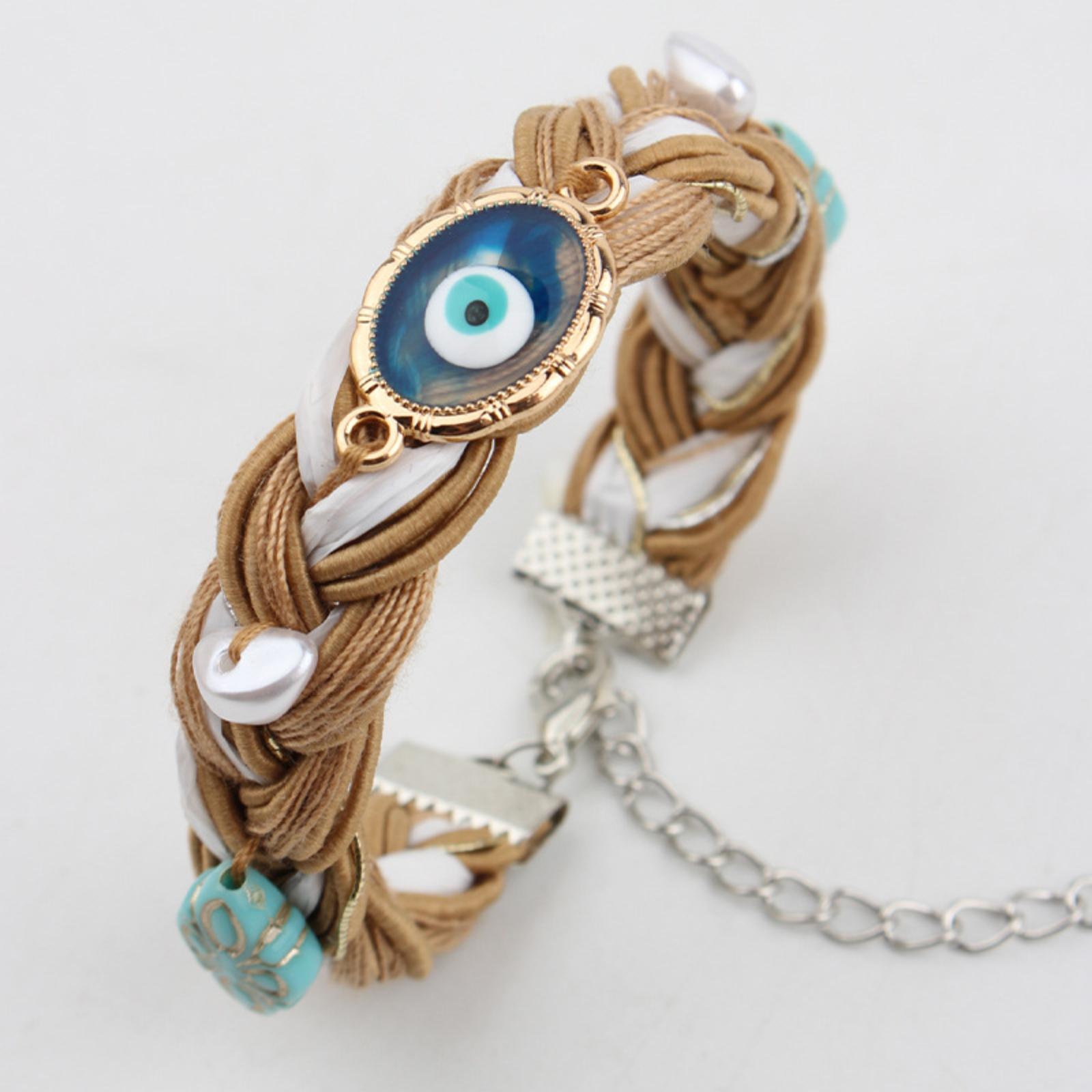 

Turkish Devil Eye Bracelet Hand-woven Retro Ethnic High-end Bracelet One Size