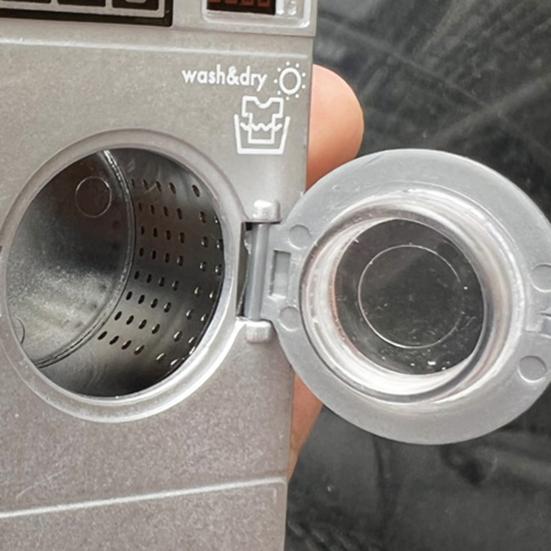 Bebek Evi Çamaşır Makinesi Açılabilir Kapak Yüksek Simülasyon ABS 1:12 Mini Çamaşır Makinesi Modeli Mikro Peyzaj için Oyun Evi Oyuncak