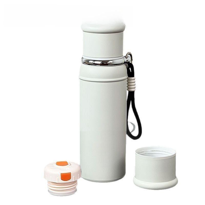 

Stainless Steel Insulated Travel Mug With Leakproof Lid For Office And Outdoor Use 600ml білий