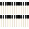 40Pcs Foam Sponge Paint Brushes Wooden Handle Premium Absorbent Soft Texture for Watercolor Acrylic Oil Gouache Painting DIY Art