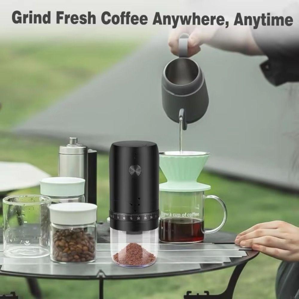 Cordless Coffee Grinder USB Rechargeable Coffee Bean Mill Electric Coffee Bean Grinder  Camping