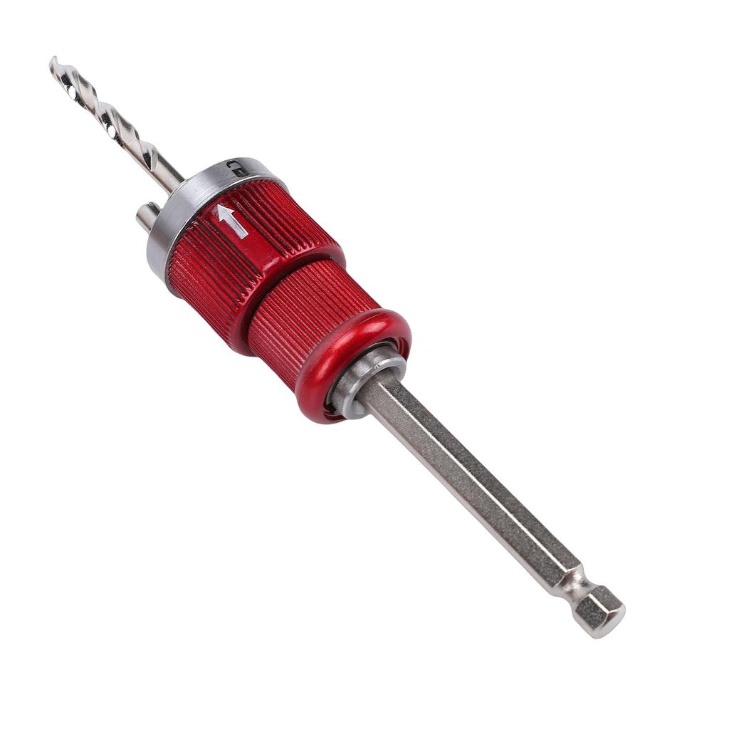 Quick Change Hole Saw Arbor with Central Drill Hex Shank Hole Opener Coring Connecting Rod for Iron Wood Acrylic Gypsum