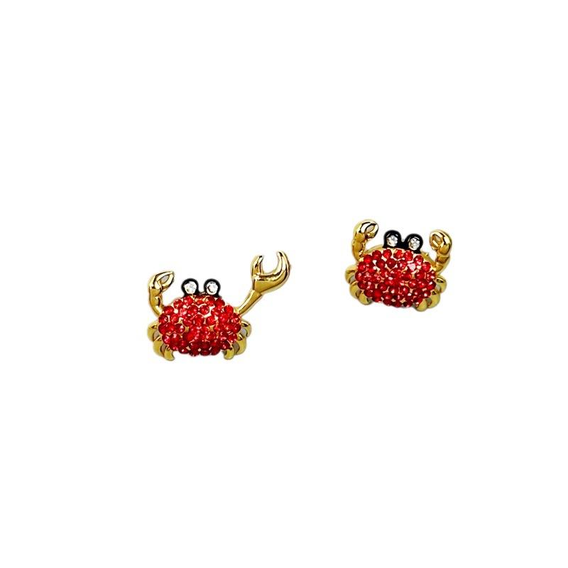 Design Fashion Fine Beautiful Woman Earrings Sea Life Cute Little Crab Stud Earrings