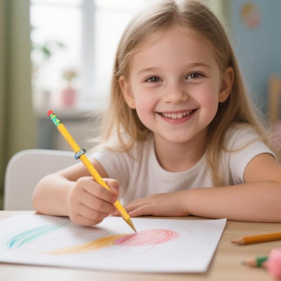 Threaded Pencils for Kids Sensory Support Pencil with Sliding Nut Quiet Threaded Fidget Pencil for Focus Calming