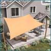 Sunshade tarpaulin canopy UV awning beige waterproof 3x3 m
