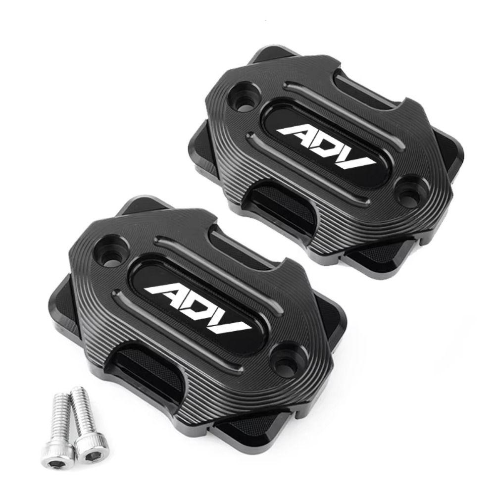 2Pcs Aluminum Zinc Zinc Alloy Motorcycle Oil Cup Lid with Screws Master Cylinder Cover Bike Modification