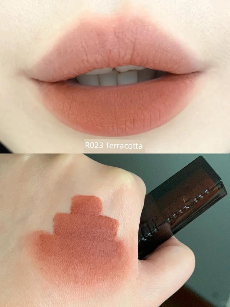 Carmela Matte Lipstick Matte Lip Mud Brightening Low Saturation Brown Chocolate Dark Color European and American Lip Gloss Nude Color Series