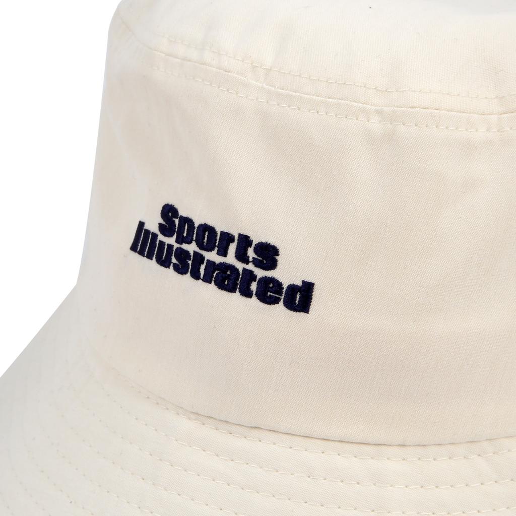 SPORTS ILLUSTRATED Baseball Icon Logo Bucket Hat (Ivory)