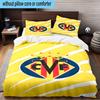 3PCS CF Football Emblem Bedding Set,Including 1pc Duvet Cover And 2pcs Pillowcases Perfect for Bedroom, Dormitory, Fan Christmas Gift