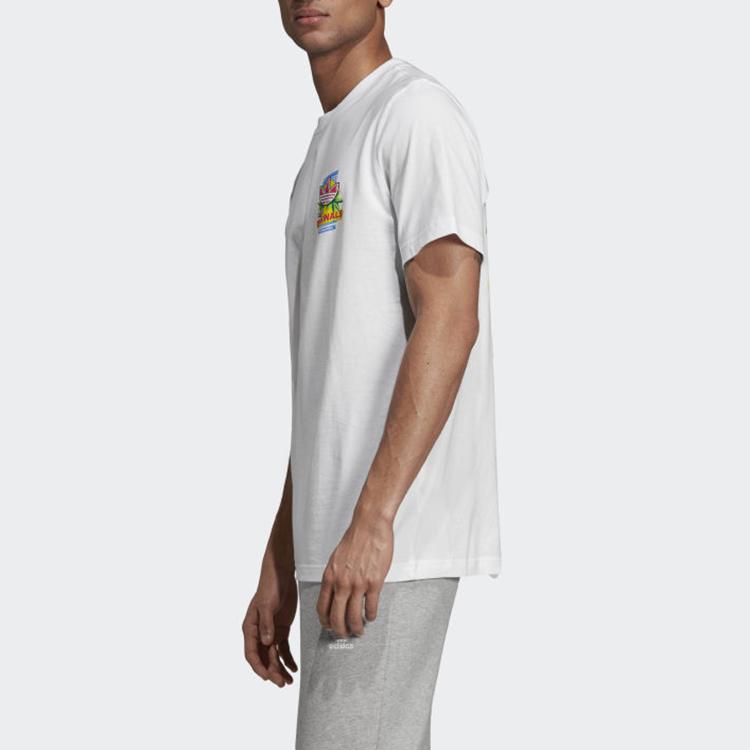Adidas Originals Bodega Popsicle Back Print Short Sleeve T-Shirt Men Tops White ED7062
