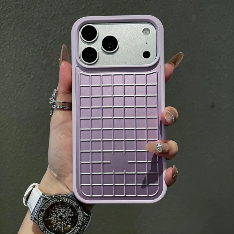 3D Luggage Aluminum Alloy Grid Phone Case for IPhone 18 Pro Max 17 Pro Max for Rimowa Shockproof Anti Scratch Protective Cover