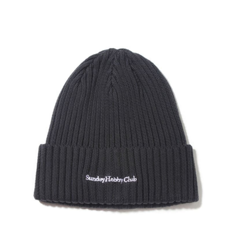 

Шапка-бини BUTDEEP с фирменным логотипом из хлопка - Темно-серый ONE