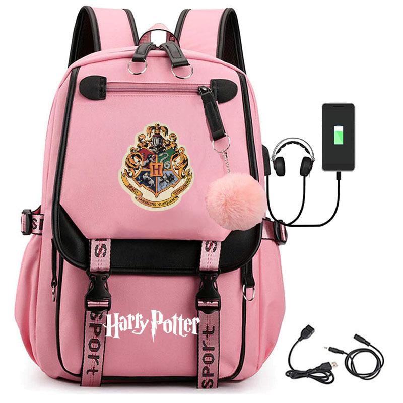 Large Capacity Schoolbag with Shoulder Strap; Student Three-piece Pencil Case Set