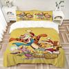 3pcs Christmas Winnie The Pooh Tigger Piglet Quilt Set Soft and Comfortable Bedroom, Guest Room and Dorm Decor Bedding Set Q008