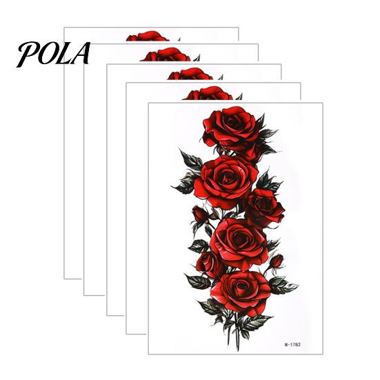 5 Sheets Tattoo Stickers, Skin-Friendly Temporary Tattoos for Adults And Kids, Easy To Apply Hypoallergenic Non-Irritating Body Art for Events And
