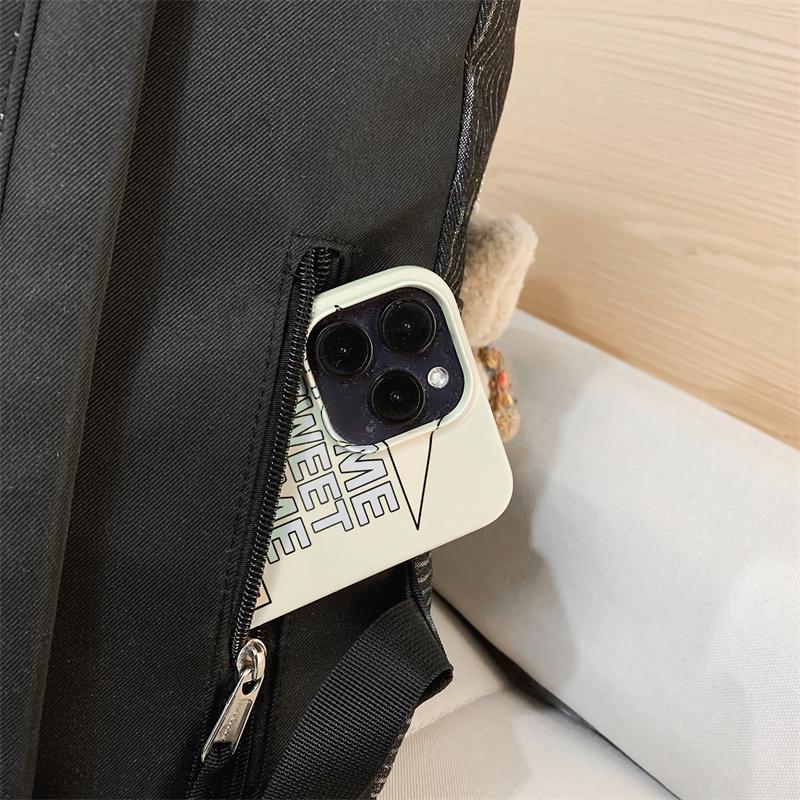 Star Print Backpack Junior High School Student Schoolbag