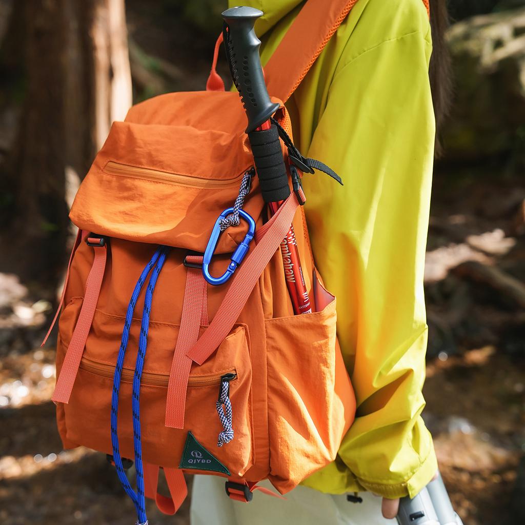 Schoolbag Mountain Camping Backpack Large Capacity Outdoor Schoolbag New Fashion Trendy Bag High Value Young Student Bag Backpack