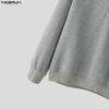 INCERUN Autumn Men Casual Long Sleeve Patchwork Hooded Pullovers Sweatshirts