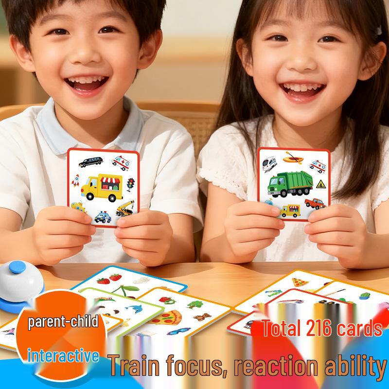 Animal Match Concentration Cards – Educational Board Game for Toddlers & Parents