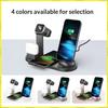 3 Generic In 1 15W Wireless Charger Stand For Iphone 16 15 14 Samsung S25 S24 Google Pixel 9 8 Wireless Earbuds Smart Watch
