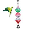 Swing Parrot Toy Lovebird Cockatiel Pet Bird Budgie Bell Ball Random Color Chew For Parakeet Macaw Hanging Cage Supplies