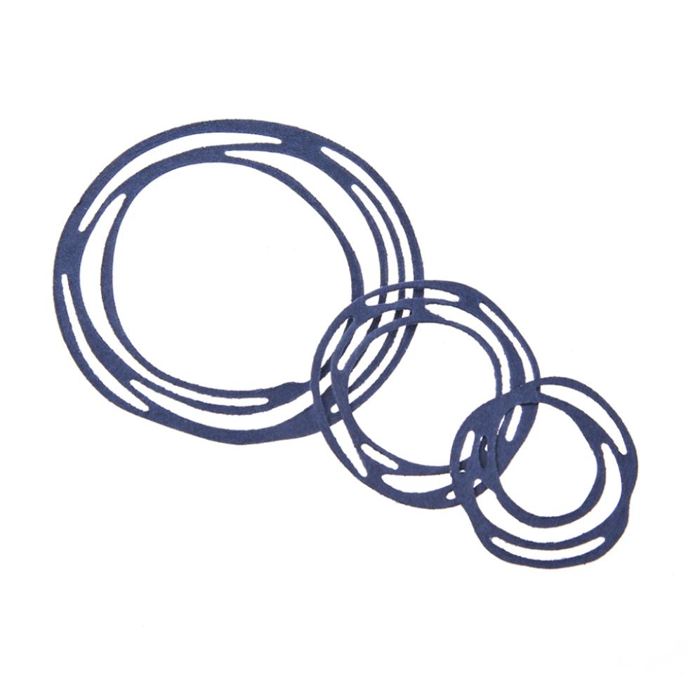 Circle 3pcs/set Metal Cutting Dies Scrapbooking Silvery Carbon Steel Embossing Stencil Paper Album Cards Making