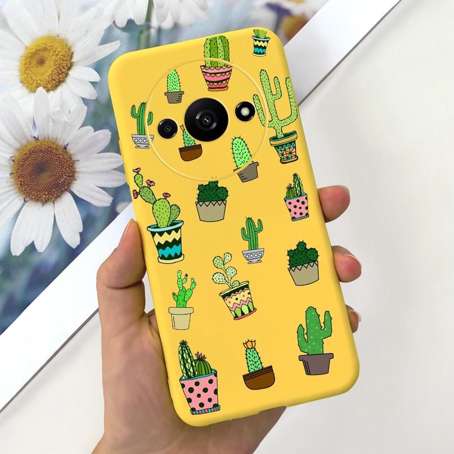 For Xiaomi Redmi A3 Case Back Cover Ultra Soft TPU Bumper Xiaomi Mi A3 Funda RedmiA3 A 3 MiA3 Matte Silicone Coque Cactus Marble