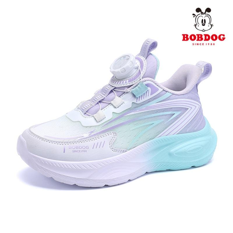 Spring and Autumn Mesh Breathable Middle and Older Children Rotating Button Girls Children Running Shoes