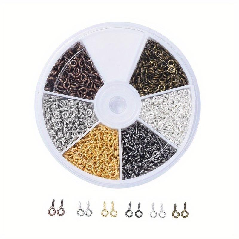720pcs/pack Small Sheep Eyes Nail Screw Jewelry Accessory Claw Nails Beaded Pendant DIY Jewelry Accessories