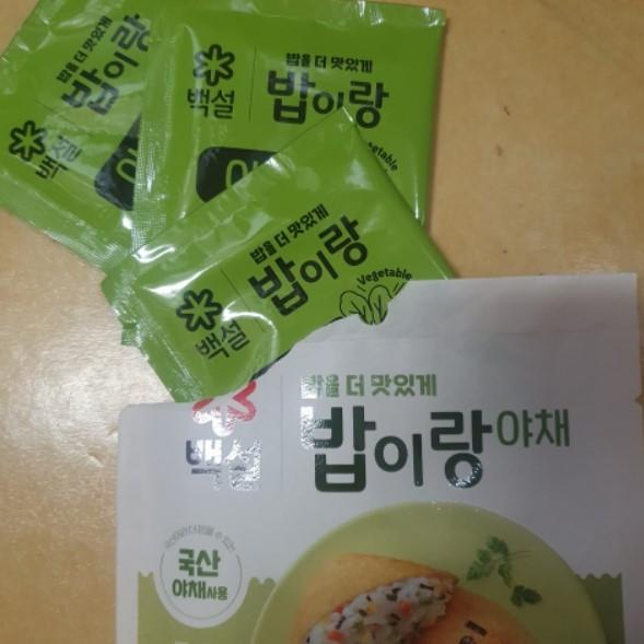 BaekSeol(CJ-Sub) Vegetables Seasoning/Condiment for Steamed Rice, 27g(9g*3) * 2