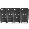 Yocasty Replacement 2 3 4 5 Button Remote Flip Car Key Shell Case Cover For Opel Chevrolet Cruze Lova Camaro Impala Spark