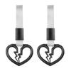 Broken Heart Car Steering Wheel Rear Bumper Warning Car Interior Exterior Bus [PATIKIL] Strap, 2-Pack, Ring, & Accessory, Use, Black/White