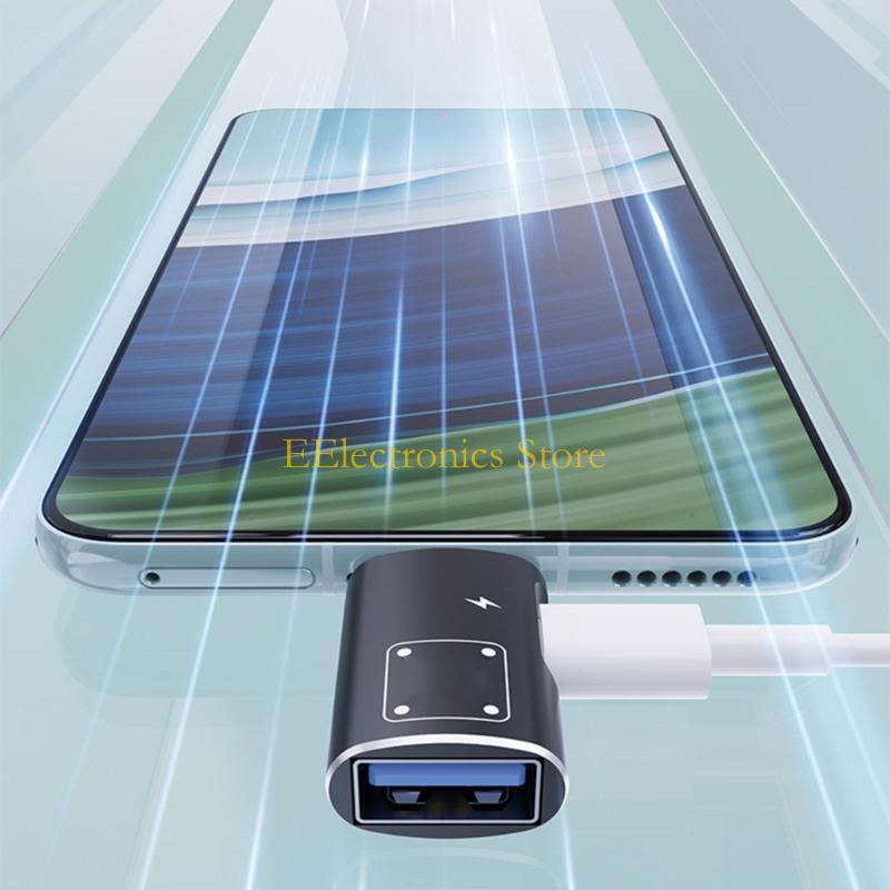 B03C Aluminum Converter High Speed Data Tranfer Adapter USB C & USB to USB A Adapter with 15W Charging Port for Phone 15 14