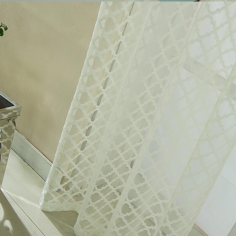 Warp window screen, window screen, stripe, screen curtain, white gray, finished window screen, Nordic window screen 52*63(132*160)