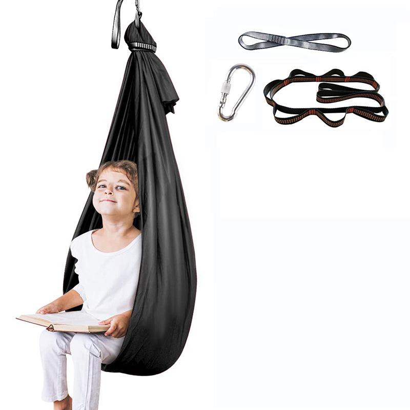 High Elasticity Children's Hammock Children's Sensory Therapy Swing, Indoor and Outdoor Swing Hanging Chair Aerial Yoga Hammock