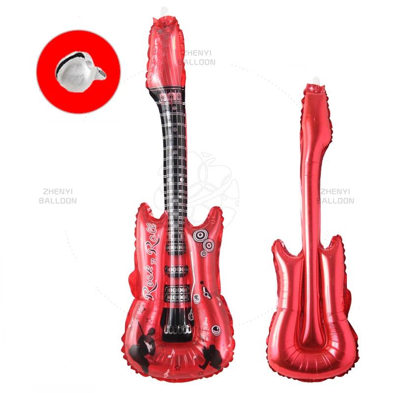 Hot Cartoon Guitar Balloons Inflatable Air Globos Party Supplies Kids s Birthday Ballon Classic