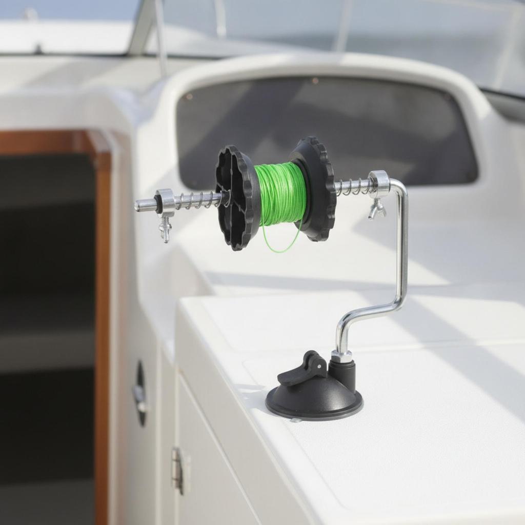 Fishing Line Winder with Suction Cup Long-Lasting for Anglers