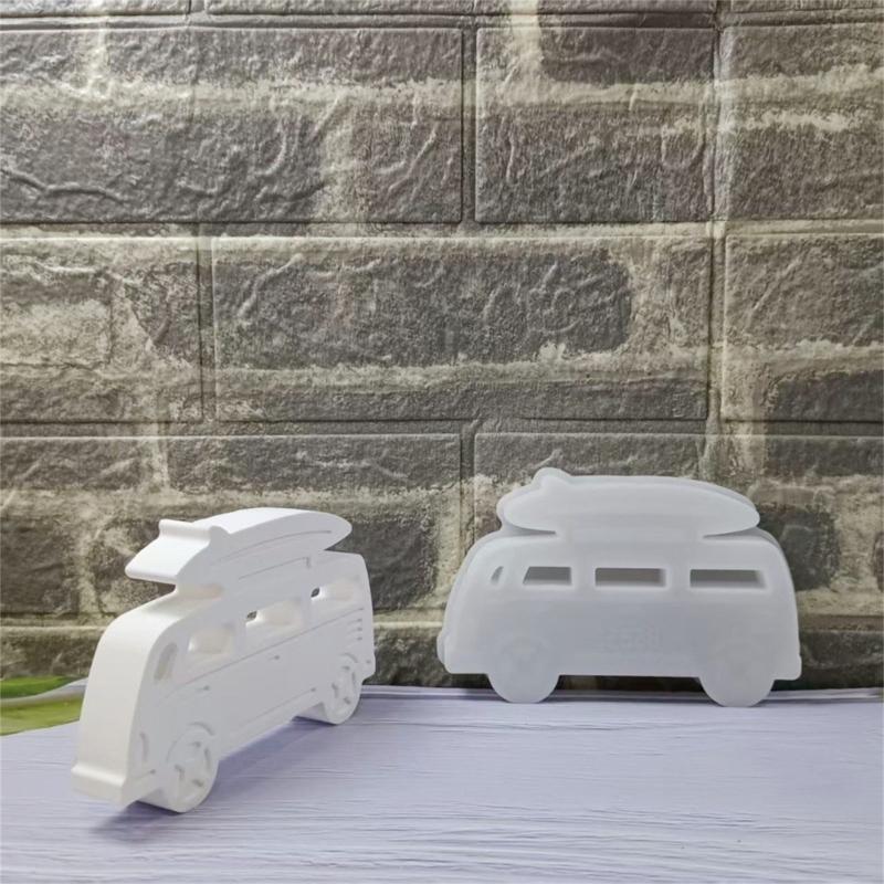 Camping Car Silicone Mould Camping Bus Candle Molds Ornament Molds Plasters Molds Casting Molds Epoxy Resin Molds