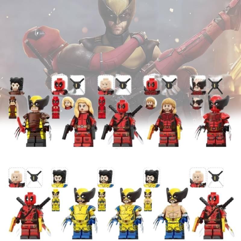 Heroes Series Wolverine And Deadpool Building Block Action Figures Set