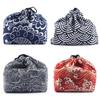 Tableware Storage Bag Japanese Style Lunch Box Lunch Tote Pouch Food Hand Bags Drawstring Lunch Bag