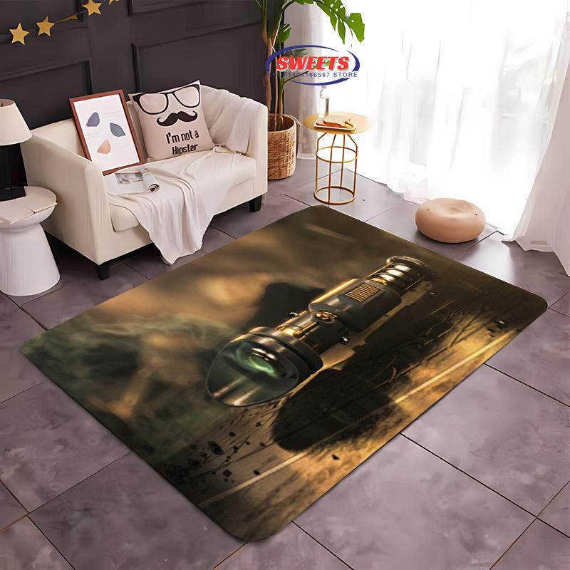 New Shelves! 3D Classic Movie Theme Carpet, Living Room Bedroom Office Children's Room of Choice, Non-slip Machine Washable Mat