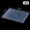 1Pcs Transparent Rectangular Plastic Box, Dustproof Storage Case, Sturdy Jewelry Nail Art Rhinestones Container