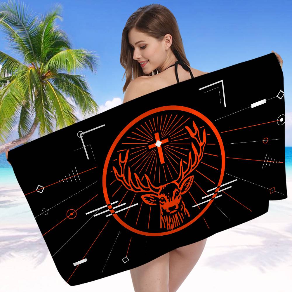 J-Jägermeister Mikrofaser Strandtuch Saugfähig Schnelltrocknend Weich Yoga Schwimmen Resort Bergsteigen Handtuch