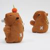 Clearstone Capybara Plush Chavimaru Nose Brown Keychain, Lantern, 18.5cm,