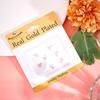 Beebeecraft 1 Box 10Pcs Tiny Cross Charms Real 18K Gold Plated Brass with Cubic Zirconia Smooth Irregular Crucifix Charms Accessories for Jewellery