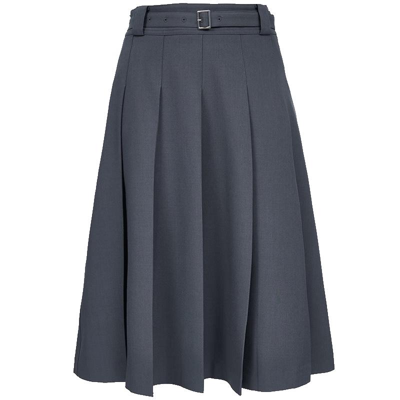 Veromoda Pleated A-line Skirt with Belt