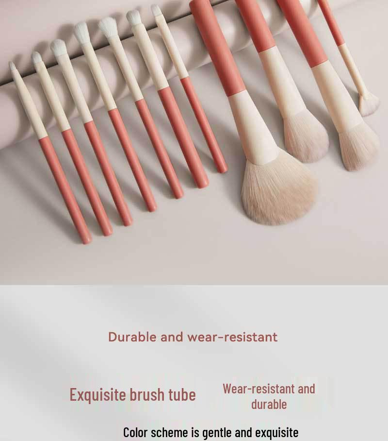 Holiday 12-Piece Makeup Brush Set: Powder, Eyeshadow, Foundation & Concealer Brushes with Soft Bristles