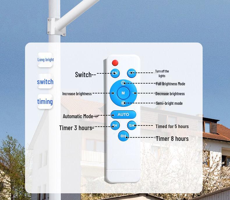 High-Power Long-Endurance LED Solar Street Lights for Rural Roads
